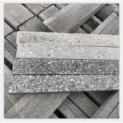 MONO Environmental Exterior and interior building wall decorative black long  fiber cement strip bricks