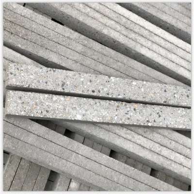 MONO Environmental Exterior and interior building wall decorative beige long  fiber cement strip bricks